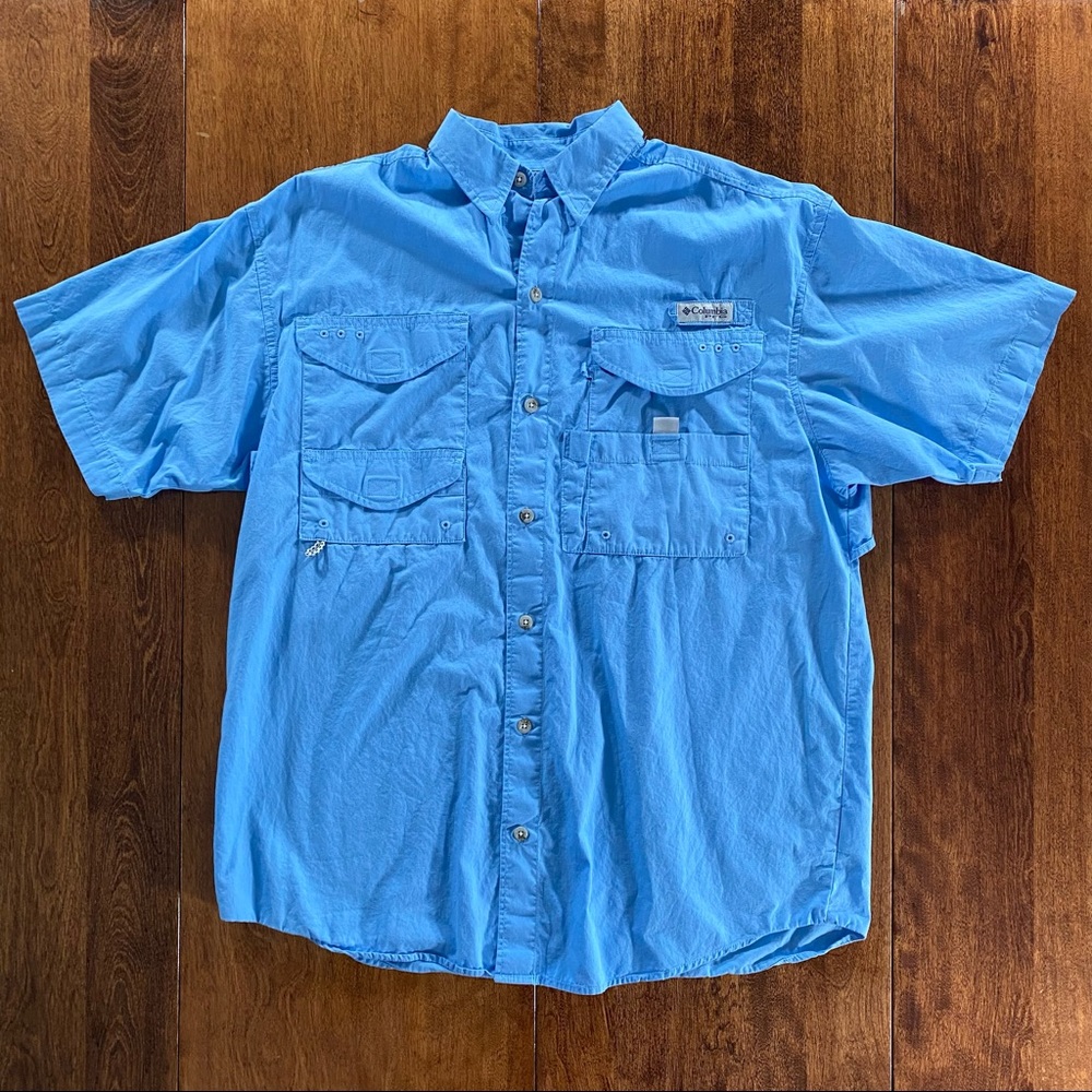 Columbia PFG professional Fishing gear Blue small